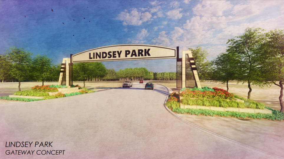 Lindsey Park Entrance Rendering