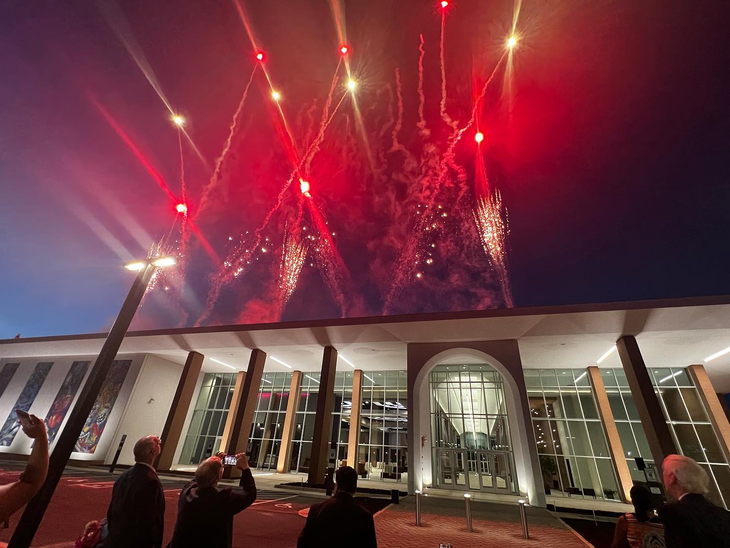 W.T. Brookshire Center firework display