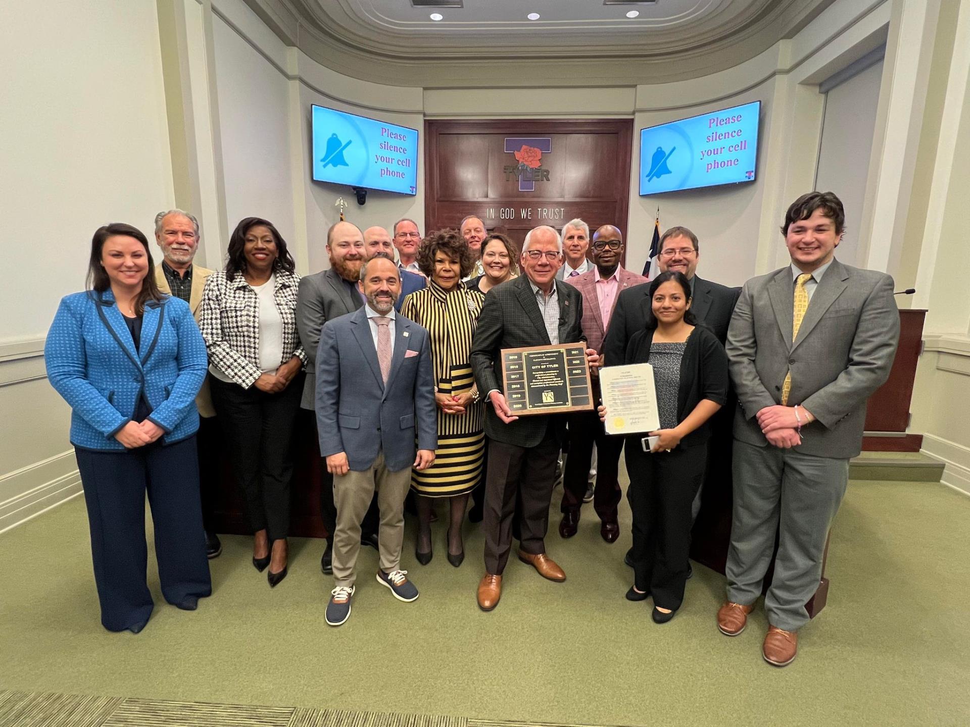 2023 Certificate of Achievement for Planning Excellence group photo