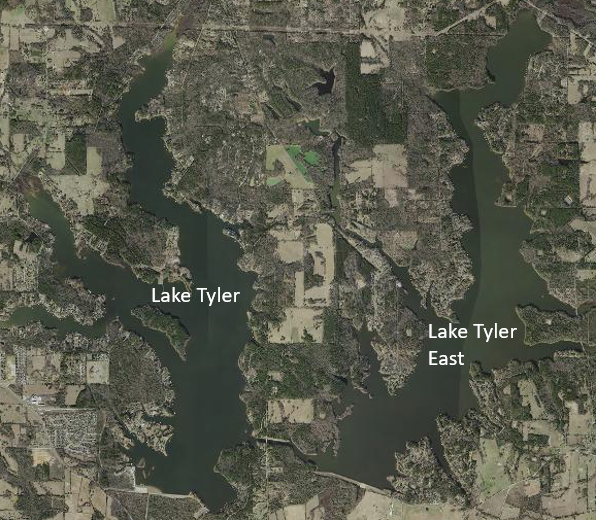 Lake Tyler and Lake Tyler East