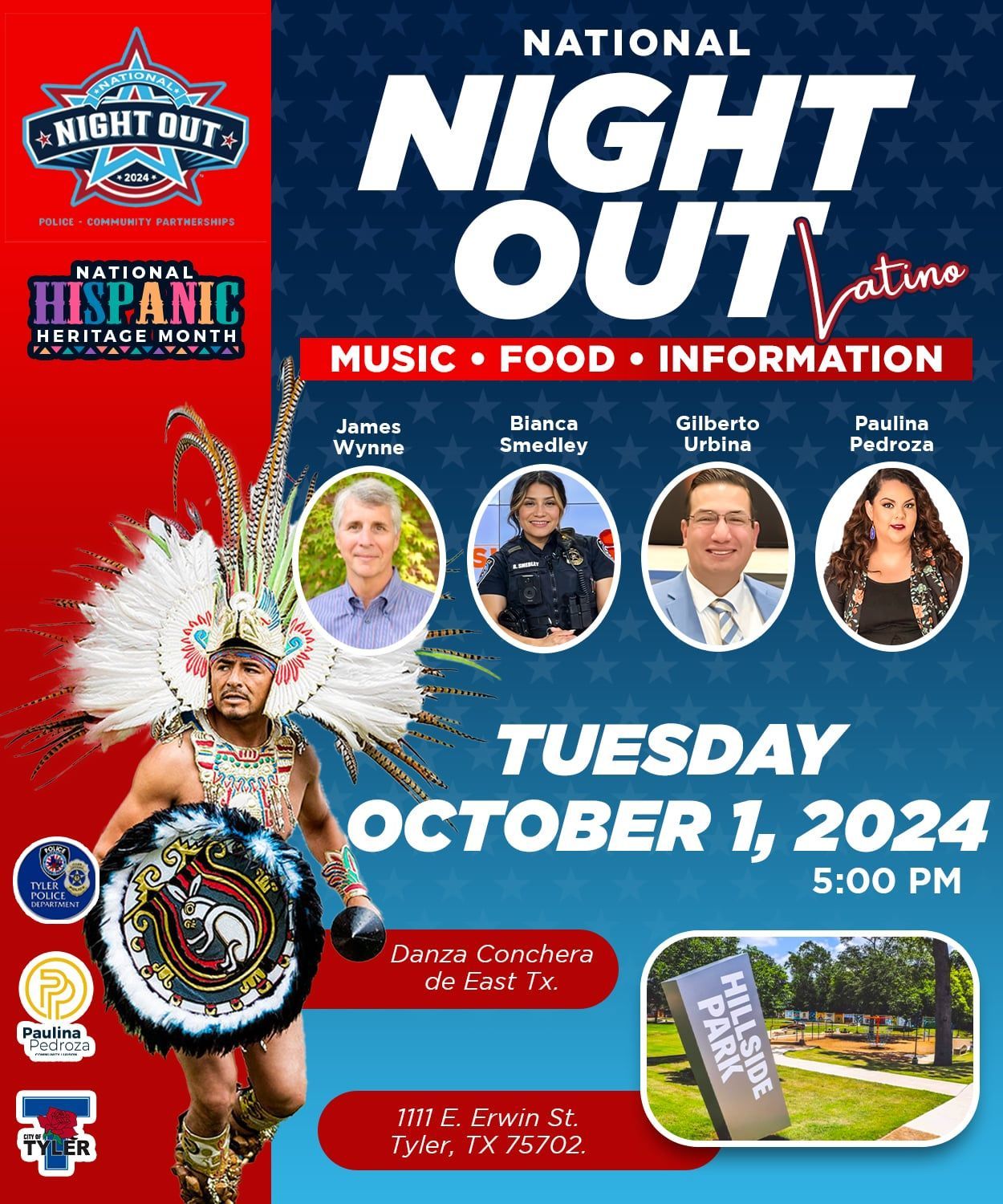 National Night Out Latino Poster