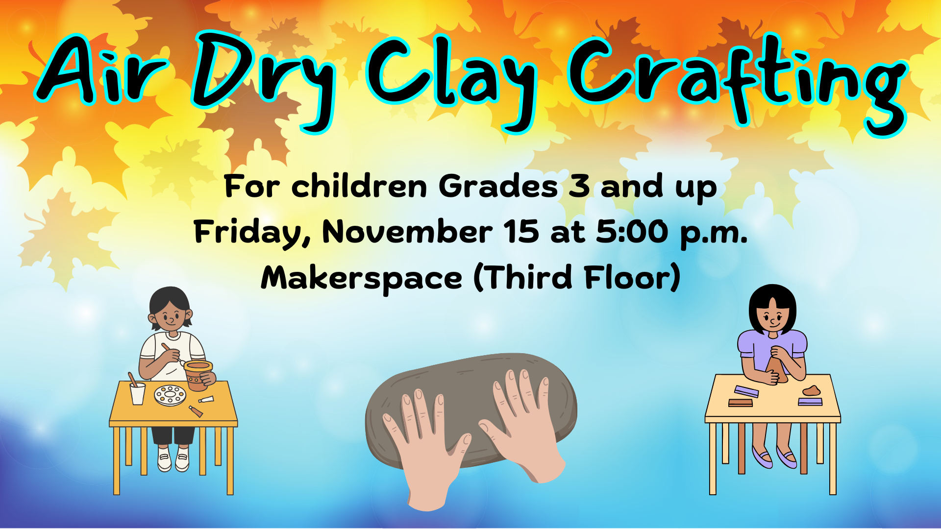 Nov24 Air Dry Clay Crafting FB