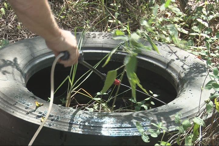 Treating a tire