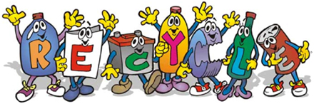 Recycle cartoon banner