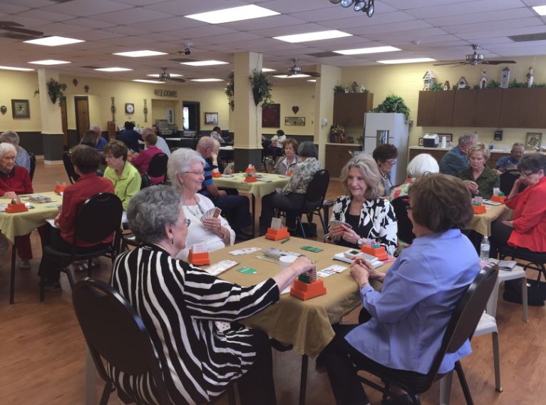 Bridge Club at the Senior Center