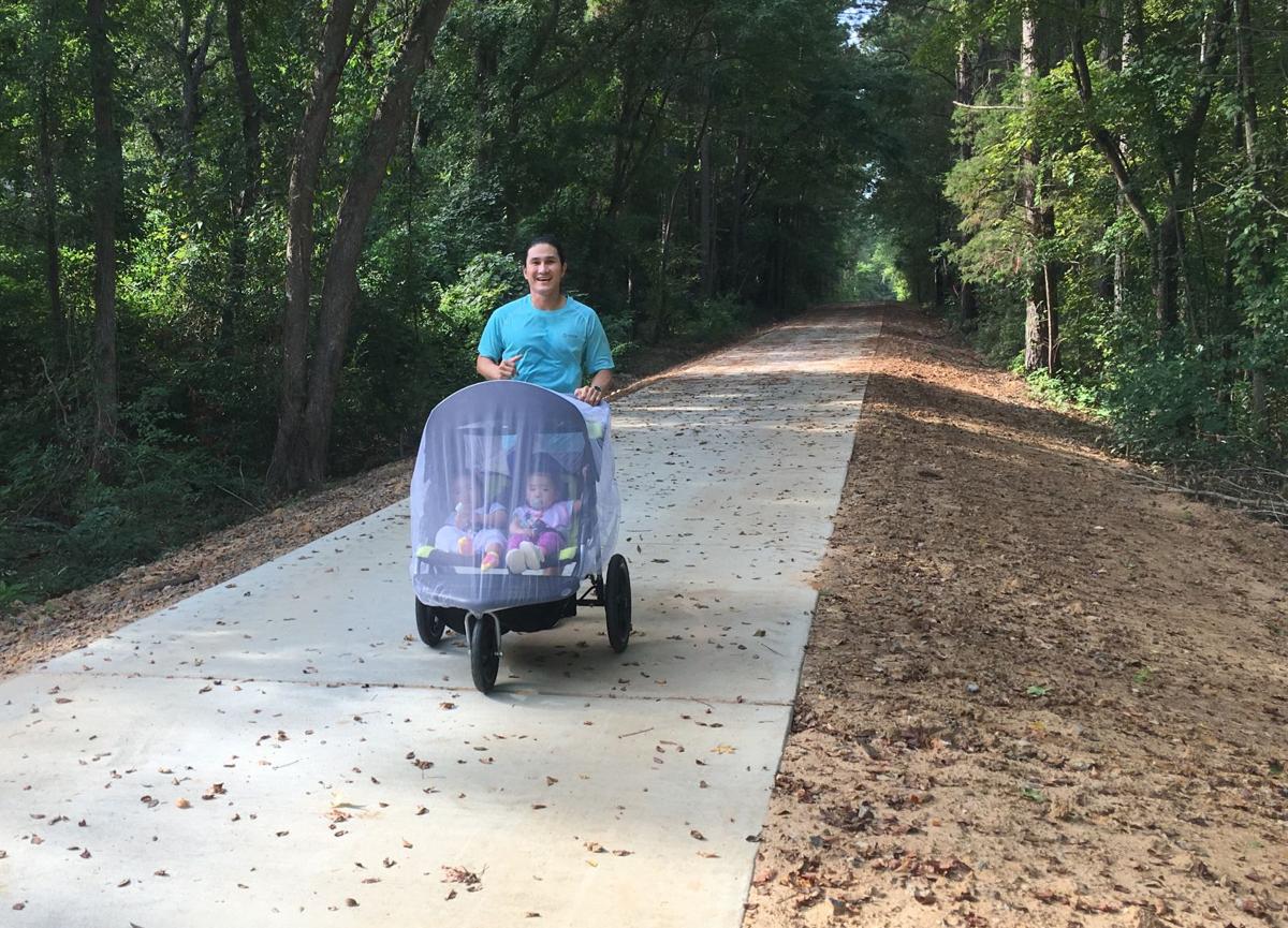 Legacy Trail Lady Running with Stroller