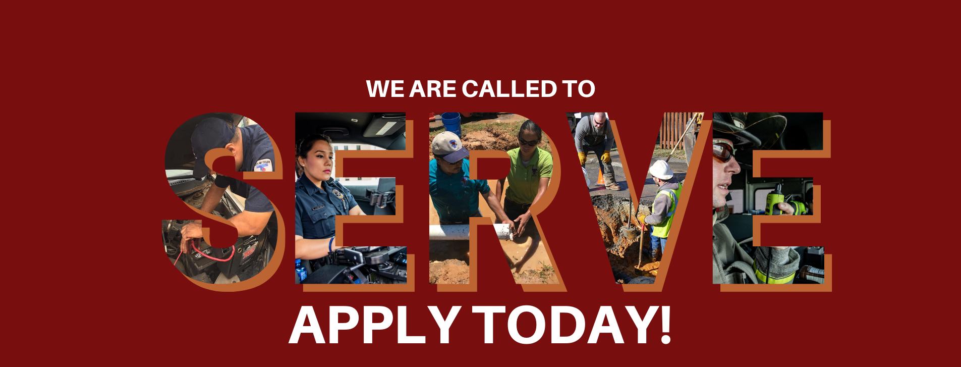 We are called to SERVE! Apply for a job today!