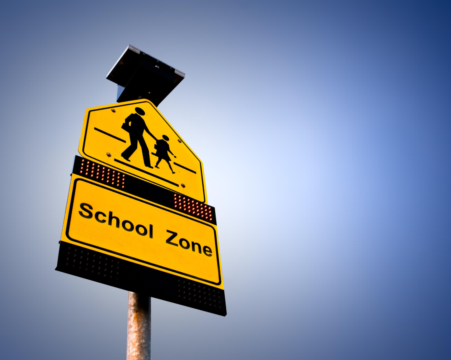 School zone sign