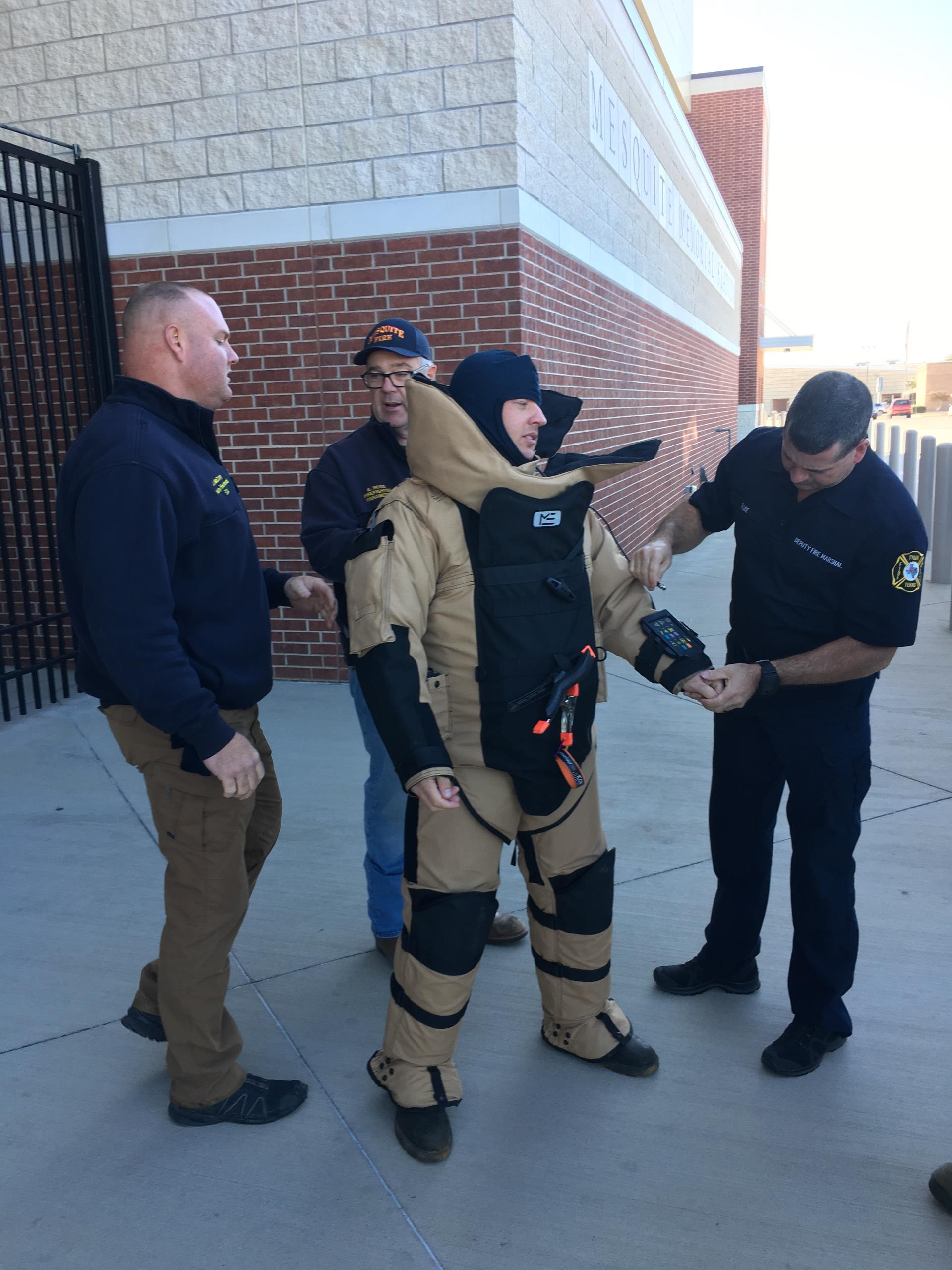 bomb suit